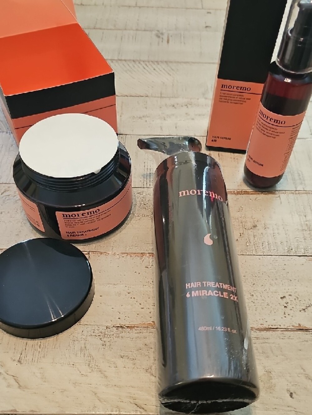 Moremo Hair Treatment 3pc Bundle - Factory Sealed/Boxed - Picture 2 of 2